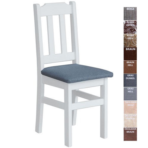 Sedia imbottita bianco - sedia,