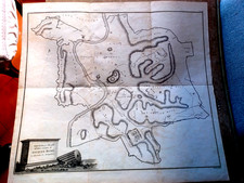 INCISIONE ORIGINALE 800 SCHIZZO PIANTA DI ROMA ANTICA  ANDREW LUMISDEN 1812