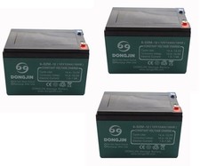 3x Batteria 12V 12Ah 6-DZM-12
