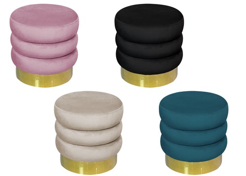 Pouf poggiapiedi effetto - poggiapiedi,