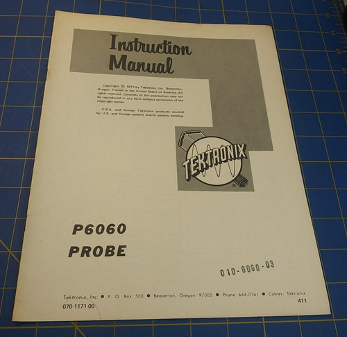 Sonda tektronix p6060 - tektronix,