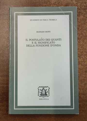 Boffi postulato dei quanti - il,