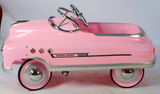 Auto a pedale Comet per bambini - rosa super sport - tutta in metallo - da collezione