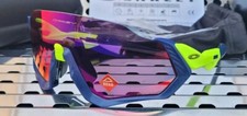 Nuovi occhiali da sole Oakley FLIGHT JACKET 9401-0537 opachi blu navy-retina brucia/prizm strada