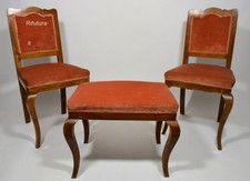 2 Sedie Imbottite +Sgabello