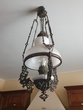 Lampadario rustico liberty con saliscendi