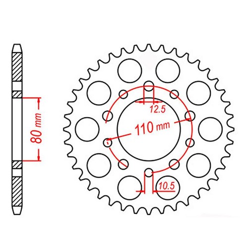 Mtx rear sprocket 42t for - mtx,