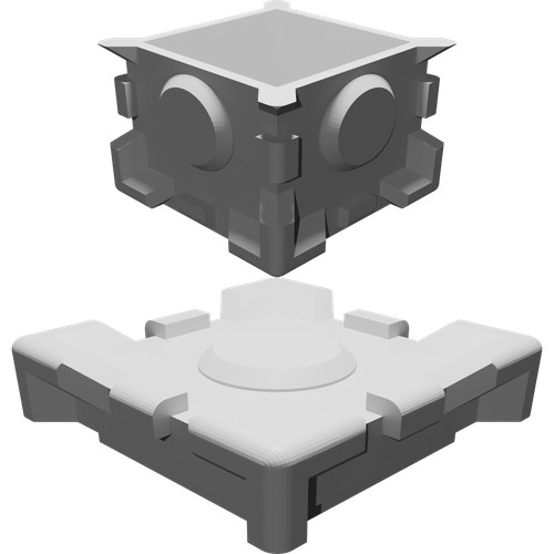 Cubo companion stampato - cubo, 3d