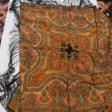 FOULARD/SCIALLE IN PURA SETA CON FRANGE