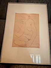  Coppia Quadri Ideo Pantaleoni Disegni Di Nudo  Autenticati 