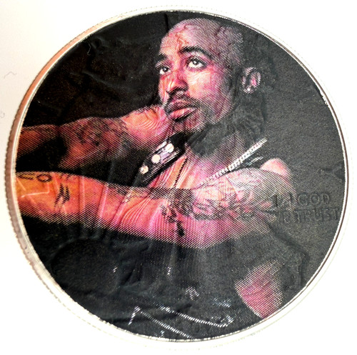 Tupac shakur american - -, silver