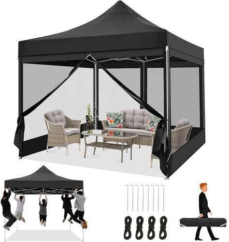 Tooluck gazebo 3x3m - tooluck, pieghevole