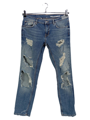 Zara jeans donna blu - zara, destroyed