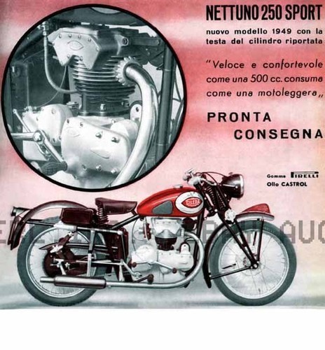 Poster gilera 250 nettuno - gilera,