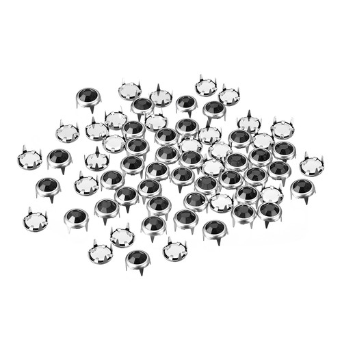 200 pezzi 6mm strass - pezzi, borchia
