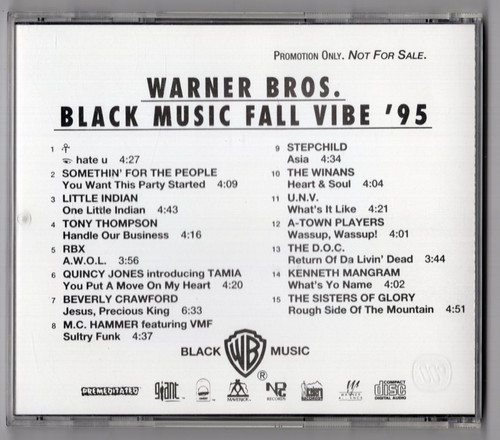 Warner bros promo black - bros., promo-cd