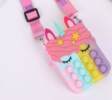 NUOVO Pop it UNICORNO borsa