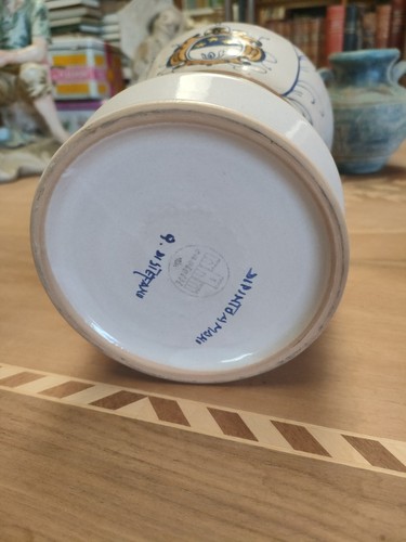 Vaso maiolica castelli - maiolica,