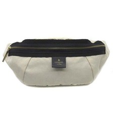 Borsa a tracolla LANVIN en Bleu Maeris tracolla a nastro grigia usata