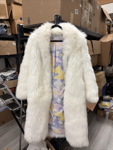 Cappotto visone bianco neve