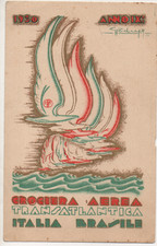 CROCIERA AEREA TRANSATLANTICA  ITALIA BRASILE  1930  #8