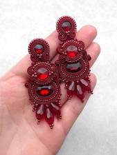 Orecchini Soutache Marrone