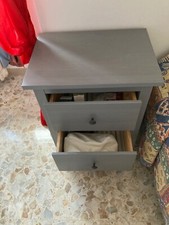 comodino ikea mod. hemnes grigio