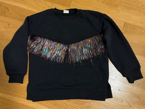Felpa maglione lurex manica