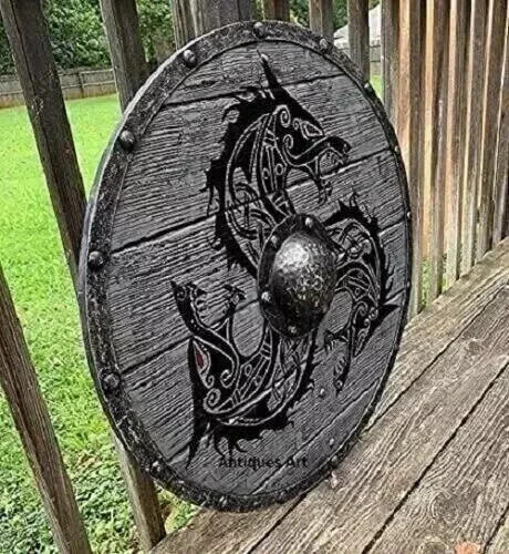 Viking medieval wooden shield - viking,