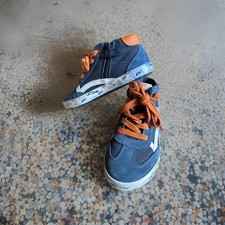 Geox Scarpe Bambino Casual ? Misura 32 Colore Blu e Bianco con Lacci Arancioni