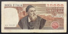 20000 LIRE TIZIANO 21/02/1975