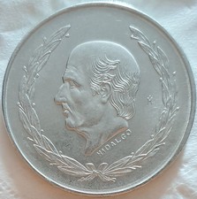 MEXICO 5 PESOS 1953 HIDALGO MONETA IN ARGENTO OTTIMA CONSERVAZIONE 