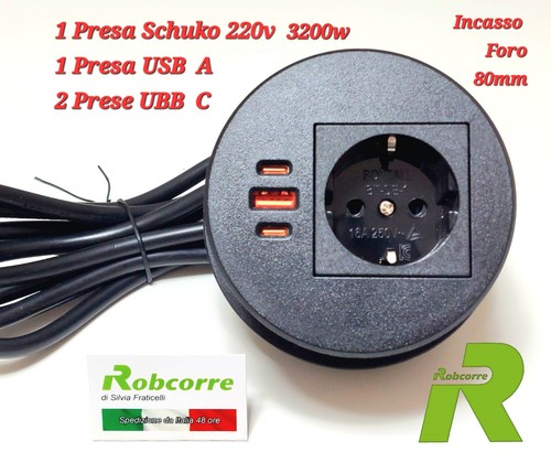 Presa schuko 220v 3200w - schuko, da