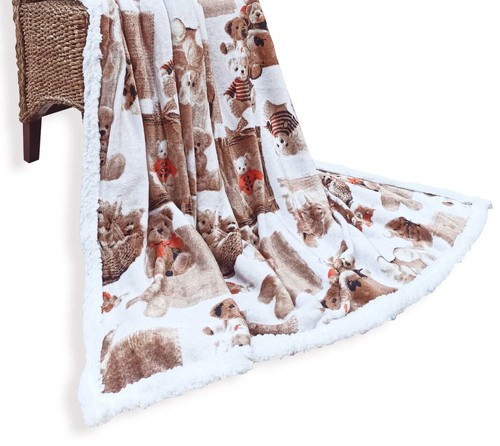 Coperta letto pile plaid - letto,