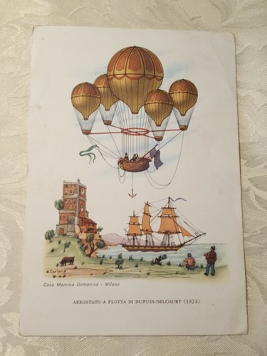 Cartolina aerostato flotta - aerostato, a