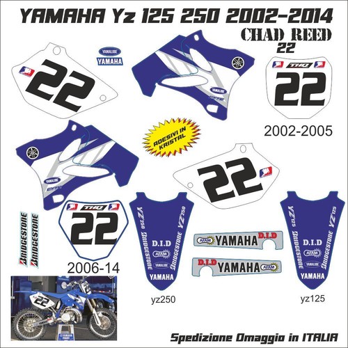 Adesivi kristal yamaha yz - in,