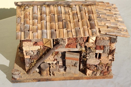 Presepe natale casetta baita - presepe,
