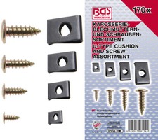 Assortimento Viti e Piastrine ad U in Cassettina da 170 Pezzi Fermec BGS 8114