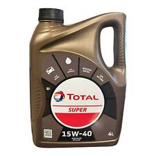 OLIO MOTORE MINERALE TOTAL SUPER 15W-40 4L DIESEL/BENZINA GPL/METANO MISCIBILE 