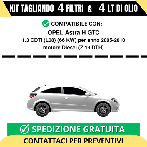 Tagliando per opel astra - per, h