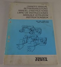 Manuale uso e manutenzione Volvo Penta motore barca AD31A, da B a TAMD41A, B stato 07/1989