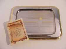 VASSOIO ACCIAIO INOX ORO ZECCHINO CERTIFICATO INOXPRAN