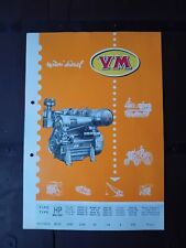 VM MOTORI DIESEL PLUTO MOTEUR ENGINE MOTOREN BROCHURE PROSPEKT SPECS