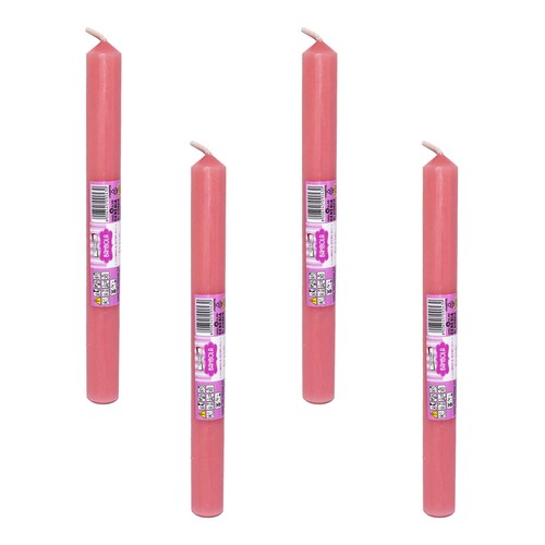 Set candele rosa profumate - 4,