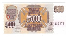 LETTONIA LATVIA  500 RUBLI