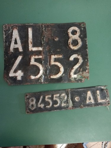 Targa auto anni alfa - anni,