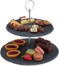 Alzata in Ardesia, 2 Piatti