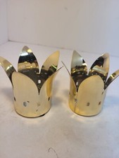 Coppia portacandele corona