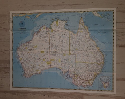Carta geografica australia - carta,