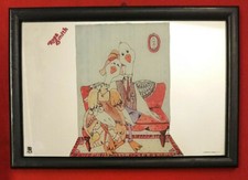 QUADRO SPECCHIO MIRROR ROSA SMITH PILM PAPERE SU DIVANO CORTEGGI AG BORGATTI & C